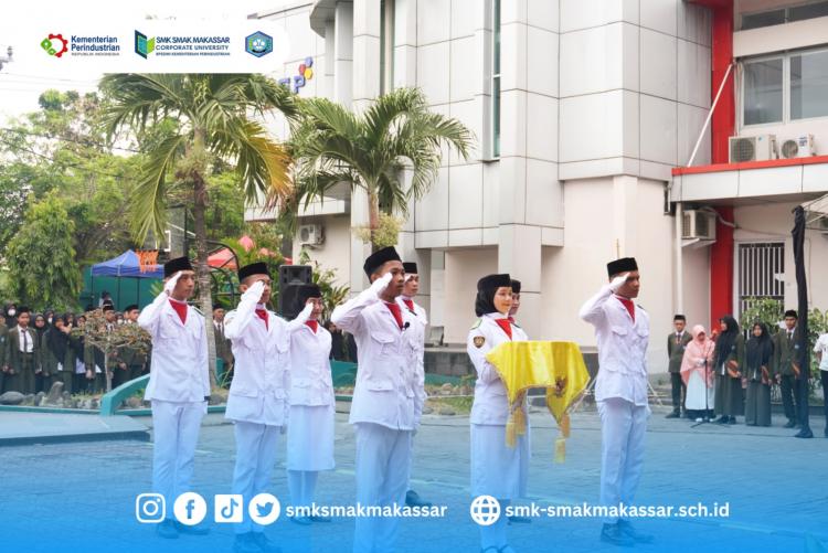 { S M A K - M A K A S S A R} : Upacara peringatan HUT ke-59 SMK SMAK Makassar